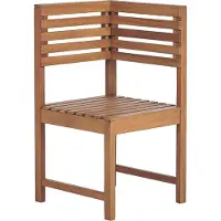 Beliani TREIA - Tuinstoel hoekstuk - Lichte houtkleur - Acaciahout
