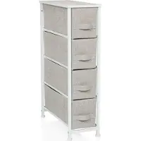 Hjh LIVING Kast FOLDRESS S 20x48x75cm 4 vakken grijs