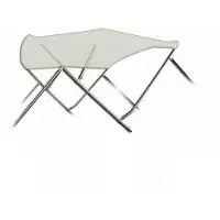 Sunmaster Biminitop basic | RVS 3-boogs | Breedte 200 <> 213 cm - Hoogte 117 cm