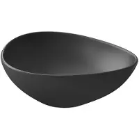 Cersanit Moduo - Opzetwastafel, 44x36 cm, zonder overloop, antraciet K116-105-BOX
