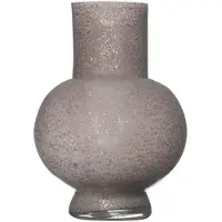 Hakbijl Glass Bloemenvaas Deborah - grijs - glas - D20 x H 26 cm