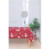 Promo Linge Kersttafelkleed Rond of Rechthoek - Vlekbestendig/Waterdicht Materiaal - Traditie -