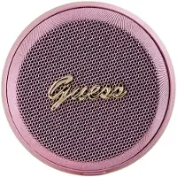 GUESS Bluetooth GUWSC3ALSMP Speaker Stand Pink Magnetic Script Metal