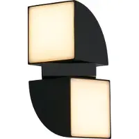 Searchlight Dakota LED-buitenwandlamp - Zwart