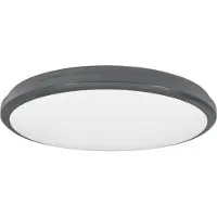 Nova Luce Ronde plafondlamp Tommy Ø 32cm grijs
