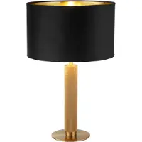 Searchlight Gouden tafellamp London met zwarte kap