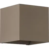 Lyora Vierkante wandlamp Sifor donker champagne
