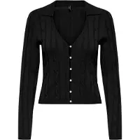 ONLY Gebreid vest 'ONLMeddi' zwart