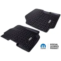 Rugged Ridge Floor Liner Front Black 1976-1995 Jeep Logo CJ-7 / CJ-8 / Jeep Wrangler YJ