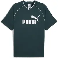 Puma Functioneel shirt 'Essentials' smaragd / wit
