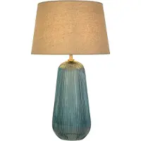 Searchlight Schemerlamp Cameo Blauw Glas