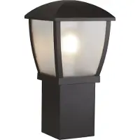 Searchlight Sokkellamp buiten Seattle, dimbaar, zwart, Aluminium, Sokkellamp