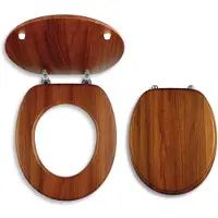 Novaservis Prestige - WC-zitting gefineerd hout, donkere eik WC/DUB2