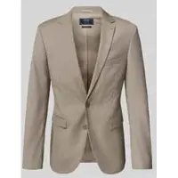 MCNEAL Super slim fit 2-knoops colbert met klepzakken