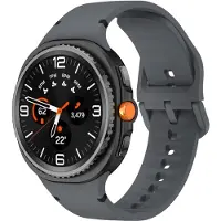 Strap-it Siliconen bandje met gespsluiting geschikt voor Samsung Galaxy Watch 9 (40/44mm) / Watch 8 (40/44mm) / 8 Classic (46mm) - donkergrijs