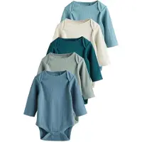 Next Rompertje/body beige / blauw / lichtblauw / smaragd