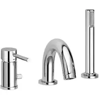 Paffoni Stick - 3-gats badrandcombinatie, chroom SK040LCR