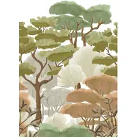 Overig Fotobehang Kleurrijke Bomen - Groen - Terra - 2,80m X 159cm