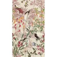 Overig Fotobehang Birds Of Paradise - Roze - Zand - Rood - 2,80m X 159cm