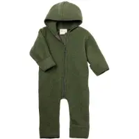 Engel - Baby-Overall mit Kapuze und Reißverschluss - Overall 62/68, olijfgroen