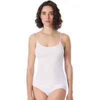 Schiesser Spaghettitop hemdjes - Luxury - Dames Onderhemd wit