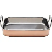 Mette Blomsterberg Roasting Pan-35 × 25.5 × 6.3 Cm-copper Ovenplaat