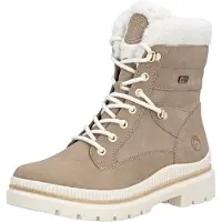 Remonte Damenschuhe Schnürstiefel Beige Freizeit