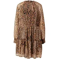 ONLY Jurk 'ONLIsabella' beige / lichtoranje / zwart