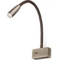 Faro Wandlampe , Lead, Roestbruin, Slaapkamer, Modern