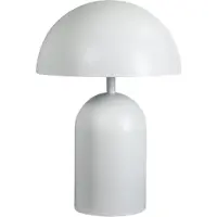 Eth Bobby tafellamp 2xE27 ronde metalen kap mat wit