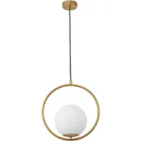 Nova Luce Design hanglamp Obitar enkel rond goud