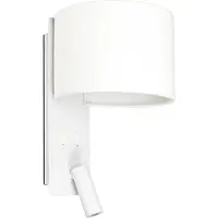 Faro Wandlamp Fold, wit / opaal, Aluminium, Modern, Wandlamp
