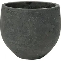 Pottery Pots Bloempot Rough Orb M Black Washed 48 x 43 cm
