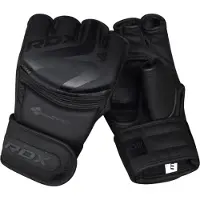RDX Sports F15 Noir MMA Grappling Gloves - Zwart - M
