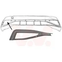 VAN WEZEL 5749596 Ventilatiegrille, bumper
