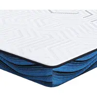 vidaXL Matras Topper 180 x 200 cm dik Jacquard stof Wit