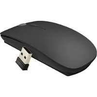 Wiwu , Draadloze muis en oplaadbare compacte 2.4G USB-dongle, Zwart