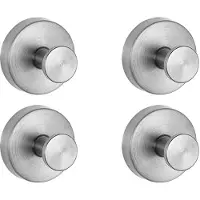 INF Wandhaken met zuignap, 4-pack Silver
