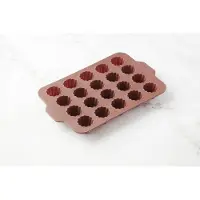 Point-Virgule vorm voor 20 cannelés uit platinum silicone Vintage Maroon 37x23x4cm