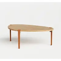 TIPTOE Pebble Koffietafel - 120 x 75 cm Tangerine Red