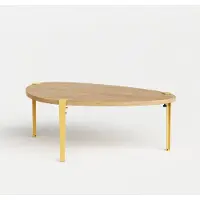 TIPTOE Pebble Koffietafel - 120 x 75 cm Brioche Yellow