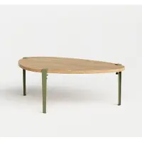 TIPTOE Pebble Koffietafel - 120 x 75 cm Khaki Green