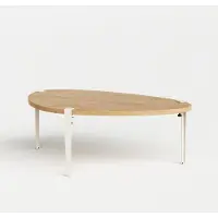 TIPTOE Pebble Koffietafel - 120 x 75 cm White Cream