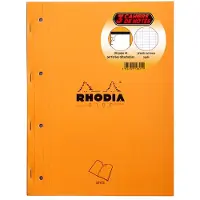 Rhodia Set van 3 No. 20 SY oranje geperforeerde notitieboekjes met nietjes