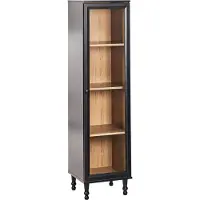 Beliani TINGLEDALE - Vitrinekast - Zwart - 40 cm - Hout