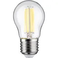 Paulmann 29214 LED-lamp Energielabel A (A - G) E27 Kogel 4 W Neutraalwit (Ø x h) 45 mm x 80 mm 1 stuk(s)