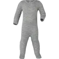 Engel - Kid's Schlafoverall mit Druckknöpfen - Overall 86/92, grijs