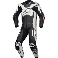 Alpinestars GP Plus V4 Sprint, leren pak 1st. ,Zwart/Wit/Neon-Rood ,56