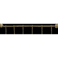House Doctor Hooks Haakrail 9x60,5 Cm Messing - Haken en hangers Ijzer Brass - 900000602
