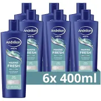 Andrélon Men Marine Fresh shampoo - 6 x 400 ml | Shampoo van